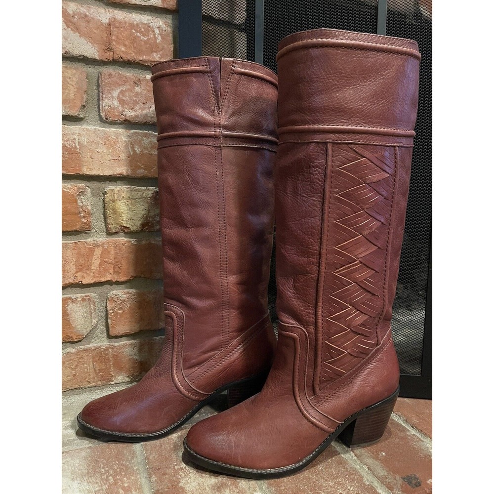 Fossil Boots Womens 10 Felicia Pull On Knee High FFW4123235  Leather